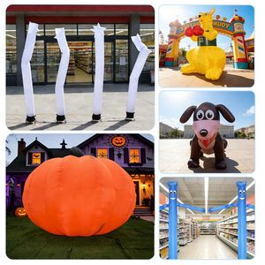 Muñeco Inflable Gigante para Exteriores, Figura Inflable Comercial, Bailarín Inflable Blanco para Eventos de Marca - Product Image 5