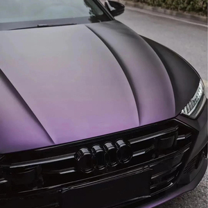 Hoge Kwaliteit Fabriek Prijs Zelfklevend Nieuw Satijn Full Body Zwart Fantasie Paarse Kleur Auto <span class=keywords><strong>Wrap</strong></span> <span class=keywords><strong>Wrap</strong></span> Vinyl Roll Film Voor Auto
