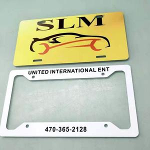 Rangka pelat lisensi cetak Transfer panas & sublimasi aluminium kustom plat hadiah bisnis promosi kosong - Product Image 5