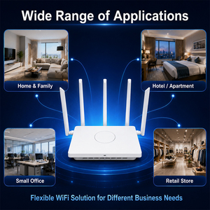 Routeur Mesh WiFi 6 Hosecom FTTH Intérieur 3000 Mbps MU-MIMO 4 Gigabit Ethernet Double Bande 2.4G 5G 5.8G AX3000 avec TR069 - Product Image 6