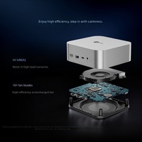 Lecoo Mini PC Split Desktop Intel Core Ultra 5 16GB DDR5 512G SSD PC Mikro Baru 4K WiFi