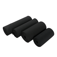 Bande élastique réglable en polyester + latex noir souple extra large de 25 mm de largeur, tissée de 15 cm, pour la correction du dos