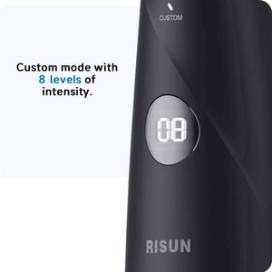 Irrigateur buccal électrique, <span class=keywords><strong>jet</strong></span> <span class=keywords><strong>d</strong></span>'<span class=keywords><strong>eau</strong></span>, plusieurs réglages de pression, nettoyage en profondeur pour les dents et les espaces interdentaires - Product Image 3