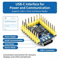 Waveshare RP2350-Zero Papan Pengembangan Mini Raspberry Pi RP2350A Mikrokontroler Arsitektur Ganda Dual-Core Kompatibel dengan Pico 2