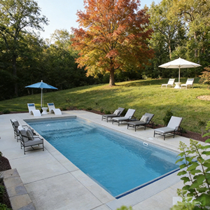 สระว่ายน้ำแบบฝังดินขนาดใหญ่สุดหรูพร้อมอุปกรณ์เสริมและกระเบื้องโมเสคสำหรับสวนหลังบ้านวิลล่าเพื่อการพักผ่อนของครอบครัว ประกอบง่าย - Product Image 6