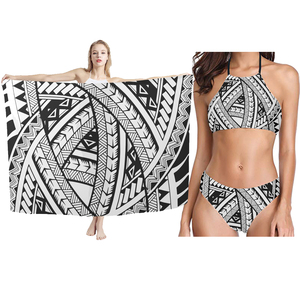 <span class=keywords><strong>Pareo</strong></span> de Playa <span class=keywords><strong>Grande</strong></span> para Mujer, Tipo Sarong, Estampado, de Algodón Twill, 1 Pieza - Product Image 5
