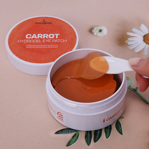 Masque pour les yeux en hydrogel coréen de qualité supérieure avec extrait de carotte pour un soin anti-âge des yeux et une revitalisation de la peau (tous types de peau) - Product Image 1