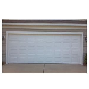 Porte de <span class=keywords><strong>garage</strong></span> sectionnelle commerciale avec finition blanche et grandes fenêtres panoramiques pour les devantures de magasins de détail et les ateliers automobiles - Product Image 1