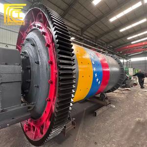 מטחנת כדורים יעילה במיוחד 2100*4500 לטחינת צמנט עם מנוע AC, משאבה עם מיסבים, תפוקה של 13-24 טון/שעה, מטחנה יבשה רציפה - Product Image 4