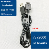Tideseer USB 充电数据线，纯铜芯，1.2m，适用于 PS Vita PSV 1000 游戏机