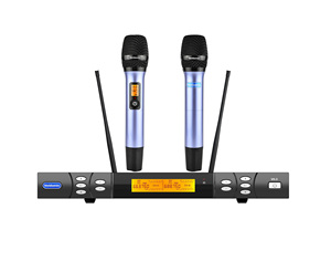 Sistema de micrófono inalámbrico profesional UHF VK-3 KTV Entertainment para karaoke, iglesia y fiestas. - Product Image 2