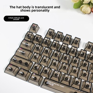 Thái Keycap trắng và đen trong suốt Keycaps Cherry hồ sơ đầy đủ thiết lập PC vật liệu UV quá trình cho tất cả các loại MX Bàn phím chơi game - Product Image 5