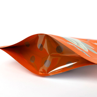 Pochette refermable personnalisée avec fermeture éclair, sac en plastique de qualité alimentaire refermable pour l'emballage de collations et de noix