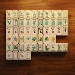 Fichas de Mahjong Americanas de Acrílico con Diseño de Perlas de Agua, 4 Niveles, 160 Cartas, Juego de Póker, Juego de Mahjong Americano para Entretenimiento, Tapete de Mahjong - Product Image 5