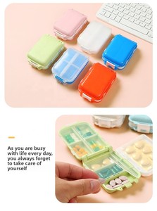 Wholesale Portable 7-Day Weekly <b>Pill</b> Dispenser Airtight PP Plastic Medicine <b>Case</b> Organizer with Promotional Boxes <b>Cases</b> - Product Image 3