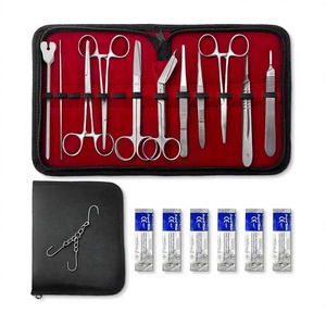 Kit de laparotomie chirurgicale pour étudiants, 18 pièces, pour la pratique de la suture, ensemble d'aide à l'apprentissage pour laboratoire d'anatomie scolaire - Product Image 1