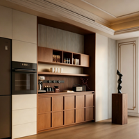 Meuble buffet de salle à manger avec éclairage LED et rangement, idéal pour la salle à manger ou comme meuble de bar à café