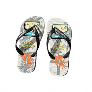 Hotmarzz/Black <span class=keywords><strong>Marz</strong></span> HM8094 Chanclas y Sandalias de Playa de PVC Antideslizantes Casuales de Verano para Hombre para Natación - Product Image 1