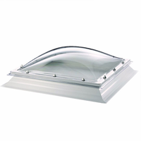 Venta directa de fábrica techo UV ventanas arqueadas de plástico PC Domo claraboyas para grandes almacenes