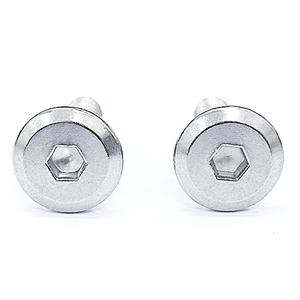 Vite a filettatura meccanica in acciaio inossidabile con bullone a testa piatta con esagono - Product Image 3