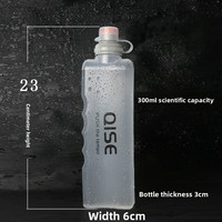 Bouteille d'eau sport portable 300 ml pour la course à pied et le marathon, modèle K012, écologique, à compression