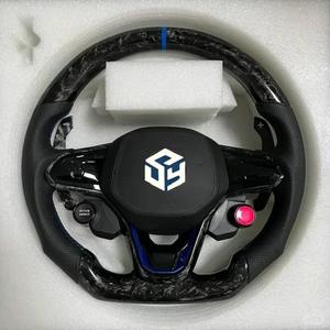 Volante Deportivo LED de Fibra de Carbono Forjado Personalizado para Volkswagen ID7 <span class=keywords><strong>ID3</strong></span> VW MK8 Touareg Golf GTI R, Accesorios Interiores para Automóviles - Product Image 4