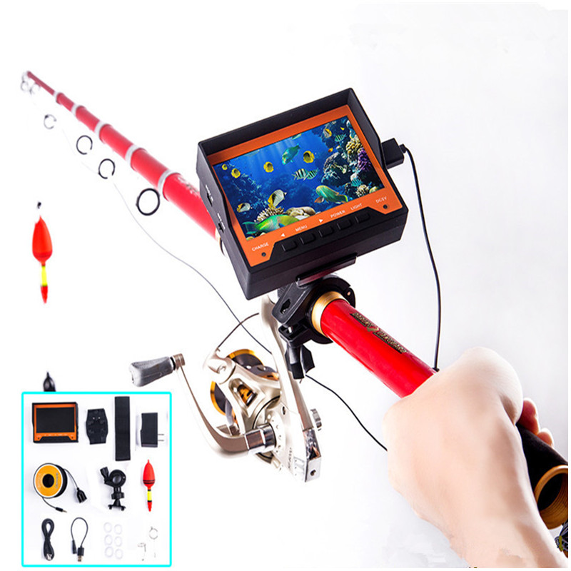 Underwater waterproof camera 4.3 inch wrist type visual fishing finder Monitor Wearable Fish Finder 1000TVL Fish Camera