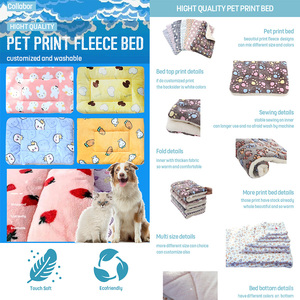 COLLABOR Hochwertige Waschbare Hundebetten Farbenfrohe Weiche Warme Haustierbetten Multifunktionales Wasserdichtes Bett für den Hund - Product Image 2