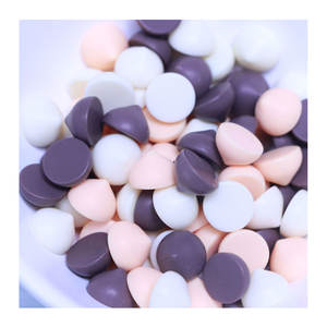 Morceaux de pépites de chocolat multicolores en résine arc-en-ciel, cabochons à dos plat super réalistes pour scrapbooking, artisanat de téléphone et embellissements - Product Image 6