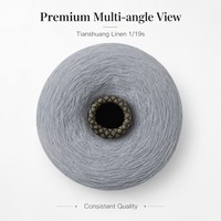 Fil à tricoter texturé en mélange de lin épais 1/19s pour pull, cardigan, châle, écharpe – Chaud, doux et confortable