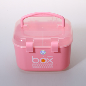 Plastic Makeup <strong>Case</strong> for Girls Cosmetics Storage Box Portable <strong>Sewing</strong> Box with Compartments - Product Image 1