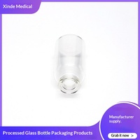 1 ML10 mL Botol Kaca Silinder Transparan & Botol Cairan Oral Ampul Dispensasi Kelas Medis