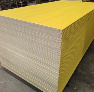 Panneau mural en plâtre inorganique ignifuge imperméable avec revêtement en fibre de verre jaune pour <span class=keywords><strong>extérieur</strong></span> - Product Image 3