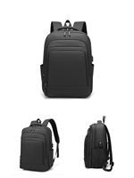 Mochila para Portátil Unisex de Moda, de Nailon, Resistente al Agua y al Aceite, Antimanchas, con Carga USB, Múltiples Bolsillos, Transpirable y Acolchada