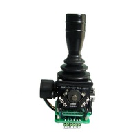 Manette de commande robuste Omter OM45-2A-U22-MS13-B0013, joystick, potentiomètre 4-20 mA, multi-axes, câbles automobiles