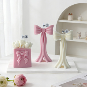 Bougie parfumée artistique en forme de bouquet de sacs à main, avec mèche à combustion uniforme, parfum floral frais, pour cadeau de mariage - Product Image 2