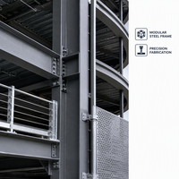 Garage préfabriqué en acier durable pour abri de voiture, bâtiment d'atelier métallique robuste