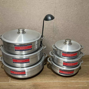 Juego de Utensilios de Cocina de Aluminio Comercial de Lujo de 6 Piezas, Apto para <span class=keywords><strong>Lavavajillas</strong></span>, Resistente a la Oxidación, Acabado Pulido con Arena, Resistente al Calor - Product Image 6