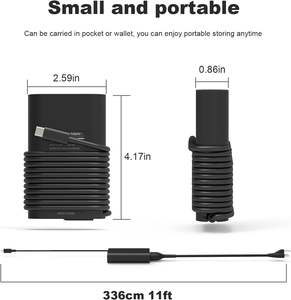 <span class=keywords><strong>Chargeur</strong></span> pour ordinateur portable <span class=keywords><strong>USB</strong></span> <span class=keywords><strong>C</strong></span> 45W Adaptateur secteur 45W pour <span class=keywords><strong>Dell</strong></span> <span class=keywords><strong>XPS</strong></span> 12 9250 <span class=keywords><strong>XPS</strong></span> <span class=keywords><strong>13</strong></span> 9360 Latitude 7275 7370 LA45NM150 0HDCY5 Alimentation pour ordinateur portable - Product Image 2