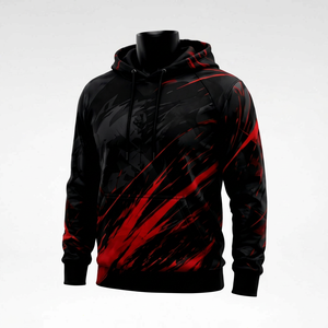 Sweat à capuche sublimé 100 % polyester pour homme X Sports City avec poche, doublure de capuche premium, finition de coutures solides, respirant - Product Image 1