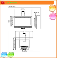 Module LCD graphique personnalisé 128x64 STN Série NT7532 3.6-5.2V SMG12864M pour usage industriel
