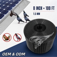 Grillage de protection solaire anti-oiseaux en PVC enduit pour panneaux solaires de toiture, 8 po x 100 pi, vente en gros