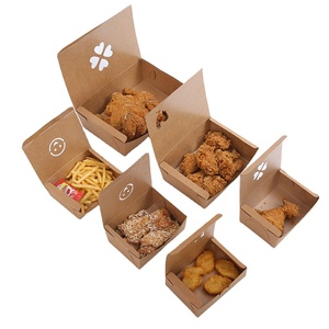 Factory Price French Fries pizza chicken Food Paper Cake Packing Box For Sale