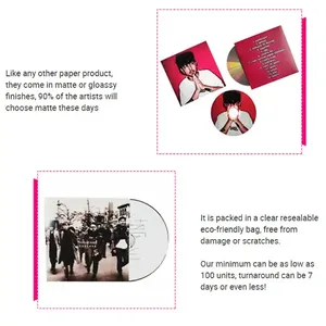 Hot Popular Cds Display Professional Manufacturer Printed Cd Slim Custom Cd Jewel Cases