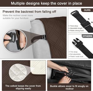 Copripoltrona Impermeabile e Lavabile per Salotto Copertura per Poltrona <span class=keywords><strong>Relax</strong></span> e Divano Reclinabile per la Casa - Product Image 4