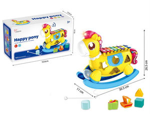 Paard Muziekinstrument Baby Muziek Piano Xylofoon Speelgoed Met Lichte Muziek - Product Image 2