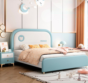 Meubles de chambre à coucher modernes et réglables pour appartements, lits rembourrés doux, lit queen size, lit simple pour enfants - Product Image 6