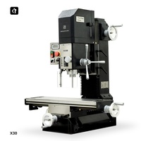 X30 petite fraiseuse CNC forage de vis à billes à trois axes et machine d'enseignement optique d'expédition peuvent être modifiés moulins manuels