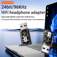 Mini Convertidor de Audio USB a Jack AUX de 3.5mm, Plug & Play, Tarjeta de Sonido Externa para PC, Portátil, Consola de Juegos, Auriculares y Altavoces de 3.5mm