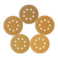 Oxyde d'aluminium OEM 225mm 150Mm 5 pouces crochet et boucle disque de ponçage abrasif papier abrasif rond